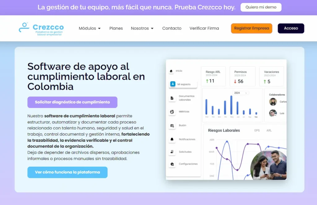 Crezcco Software de gestion del talento humano